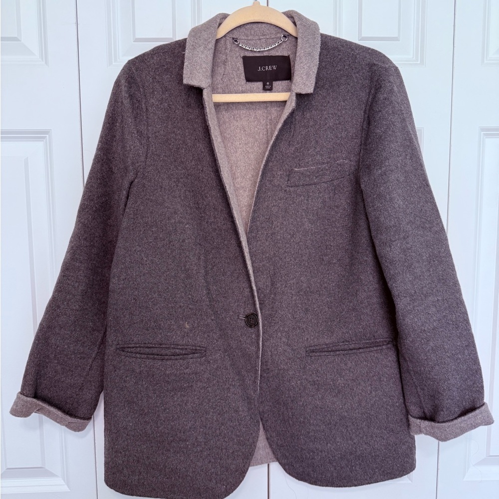 J. Crew Women's Gray Wool Jacket